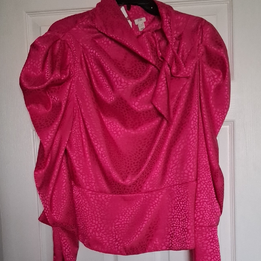 Elegant Pink Women's Peplum Top